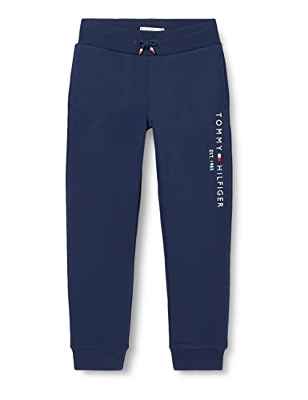 Tommy Hilfiger Essential Sweatpants Pantalones de chándal, Twilight Navy, 7 Years Unisex Niños