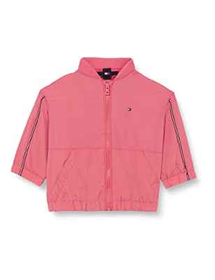 Tommy Hilfiger Essential Track Jacket Chaqueta, Deep Watermelon, 24 Meses para Niñas