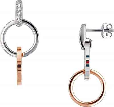 Tommy Hilfiger Jewelry Mujer acero inoxidable Pendientes de aro 2780084