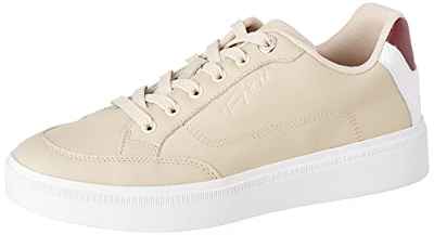 Tommy Hilfiger Sneaker para Mujer Essential Th Court Sneaker de Cuero, Classic Beige, 39 Eu