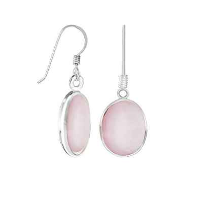 Tuscany Silver Pendientes de mujer con plata de ley (925/1000) y nácar