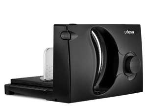 Ufesa CF0918 Katana Cortafiambres Eléctrico con Cuchilla de Acero Inoxidable Extraíble, 170mm de Diámetro, Regulador de Grosor