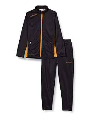 uhlsport Essential Classic Chándal, Hombre, Negro/Naranja Fluor, M