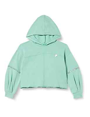 United Colors of Benetton Camiseta M/L 3J74C201C Sudadera con Capucha DE Manga Larga, Jade Green 25A, 122 para Niñas