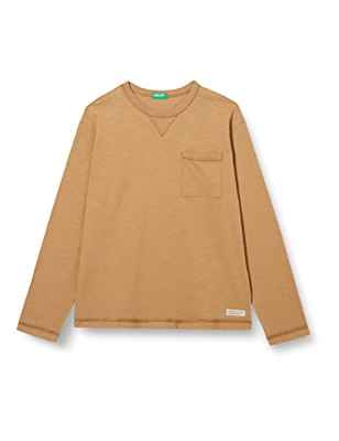 United Colors of Benetton M/L 3F42C1066 Camiseta DE Manga Larga, Marrón Tabaco 34A, 122 para Niños