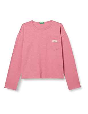 United Colors of Benetton M/L 3F42C106V Camiseta DE Manga Larga, Rosa 2P6, 130 para Niñas