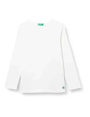 United Colors of Benetton M/L 3I1XC107G Camiseta DE Manga Larga, Blanco 074, 140 para Niñas