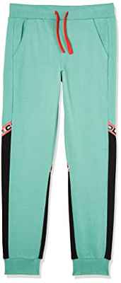 United Colors of Benetton Pantalones 3J68CF014, Verde Multicolor 283, 150 para Niños