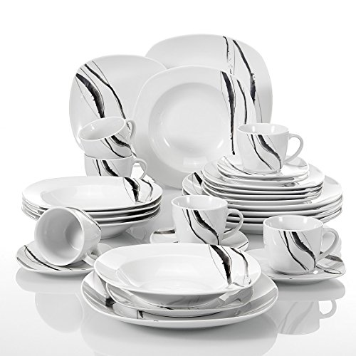 Vajilla de porcelana de 30 piezas