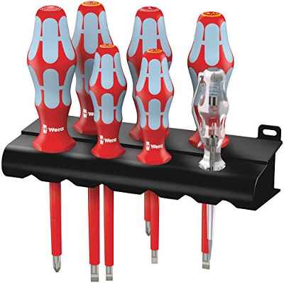 WERA-05022728001-3160 i/7 Rack - Juego de destornilladores acero inox + Bandeja