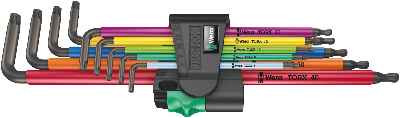 Wera 05024480001 967/9 TX Juego de Llaves acodadas TORX, 9 Piezas