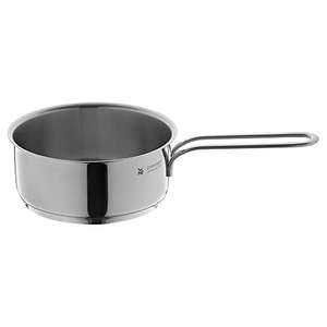 WMF Mini - Cacerola Ø 14 cm Apróx 0,9 l Borde Vertedor Apilable de Acero Inoxidable Cromargan Pulido Apta para Inducción