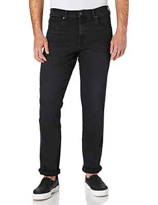 Wrangler Texas Slim High Stretch Vaqueros, Black Crow, 40W / 30L para Hombre