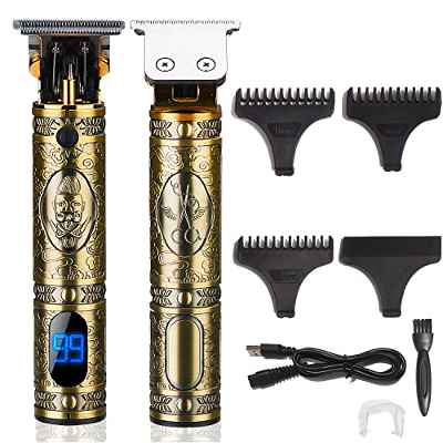 Xnuoyo Advanced Metal Máquina de Cortar Pelo Profesional Cortapelos Hombre Corte Pelo, Máquina Cortar Pelo Inalámbrico Batería, Recortador Pelo Barba Kit Familia