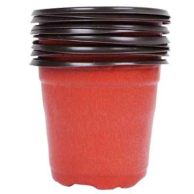 Yardwe 10 Piezas Macetas de plástico de 9 cm para Plantas pequeña macetas de vivero de plástico para Plantas de Semillas Macetas para Flores y Plantas (9 x 6 x 8 cm)
